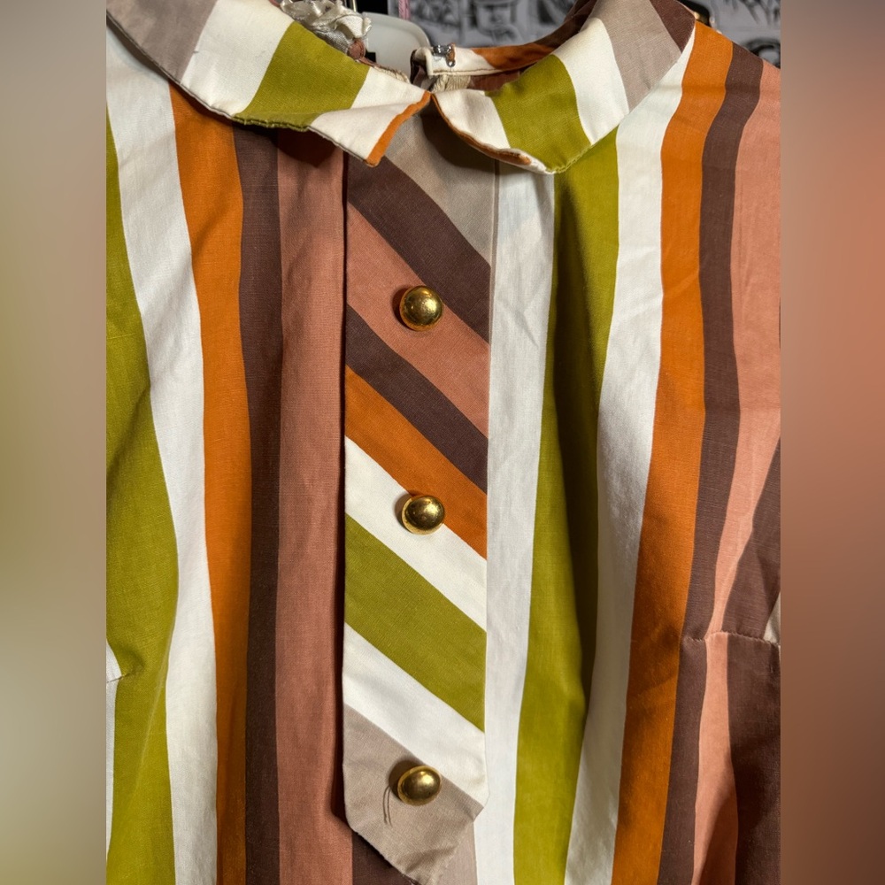 VTG Union Made Striped Dress - Picture 2 of 7